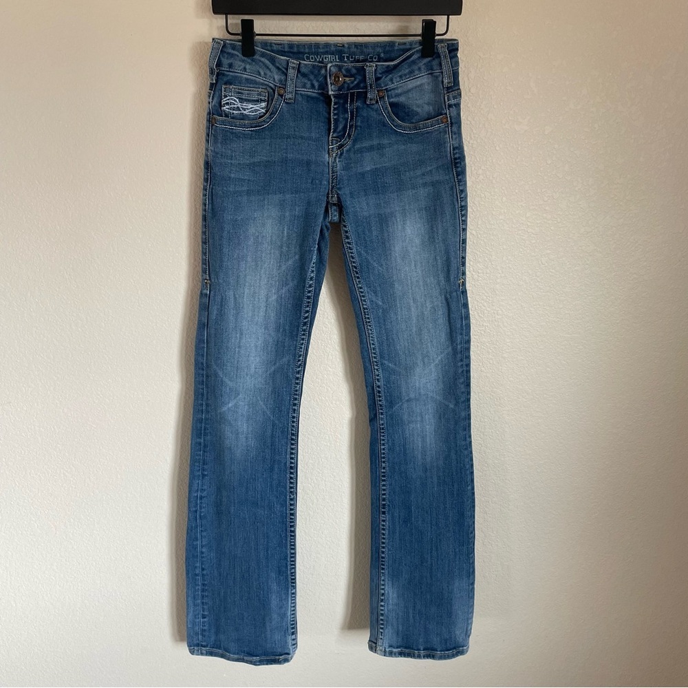 Cowgirl Tuff Don’t Fence Me In Women's Bootcut Jeans 25 Medium Wash Western